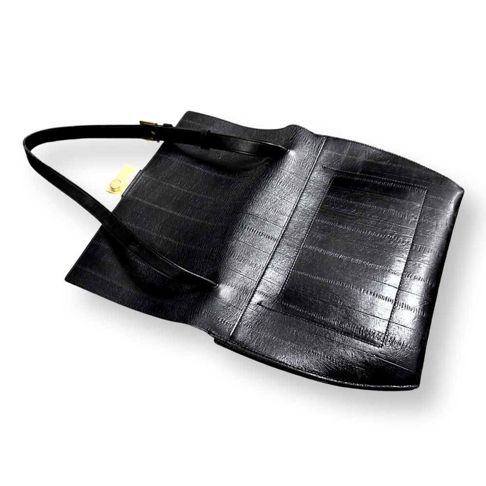 [ ALLSAINTS ] Harley Eel Embossed Leather Crossbody Bag w: luxe Clasp : … - Picture 5 of 9